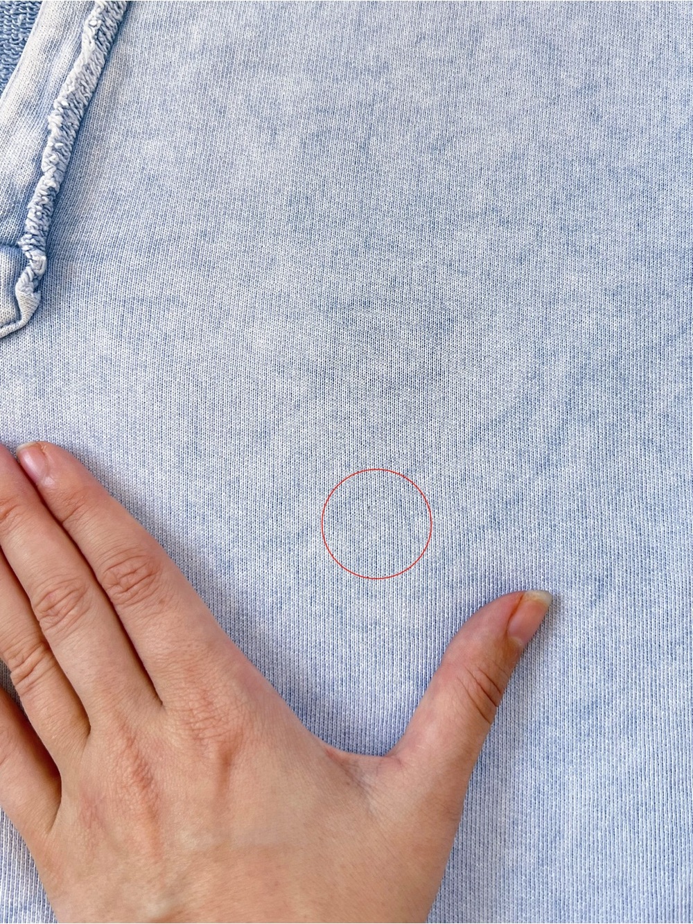 Frank & Eileen • Patrick Popover Henley Triple Fleece cotton terry Mineral Blue - Picture 9 of 11